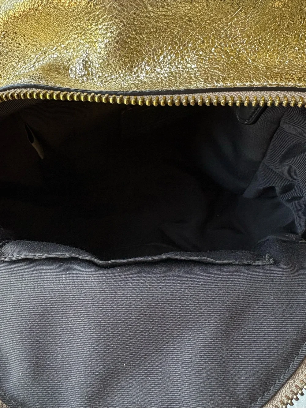 Coach Mini Charlie Backpack Gold Crinkle - Picture 11 of 11